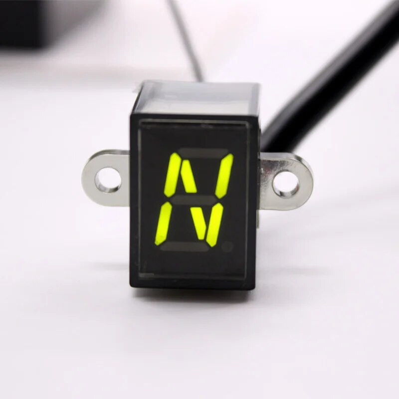 Nuoxintr 6 Speed Black Universal Μοτοσικλέτα για ψηφιακή οθόνη Led Motocross Off-road Moto Light Neutral Gear Indicator Monitor