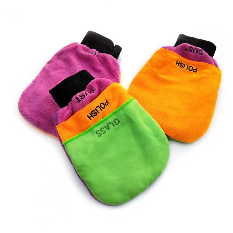 Universal Car Wash Gloves Functional Microfiber Car Wash Mitt 3 σε 1 Auto Microfiber Wash Gloves Πετσέτα καθαρισμού αυτοκινήτου