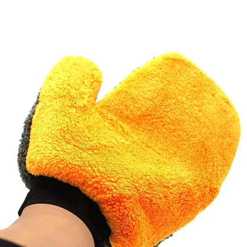 Scratch Free Wash Mitt īpaši biezi cimdi žāvēšanai un tīrīšanai atkārtoti lietojami abpusēji mazgāšanas dūraiņi ar spēcīgu ūdens absorbciju