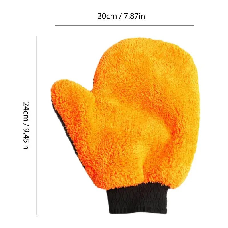 Scratch Free Wash Mitt īpaši biezi cimdi žāvēšanai un tīrīšanai atkārtoti lietojami abpusēji mazgāšanas dūraiņi ar spēcīgu ūdens absorbciju