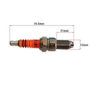 Μπουζί Μοτοσικλέτας Iridium 10mm υψηλής απόδοσης D8TJC για 50CC-150CC Για Atv GY6 50cc 110cc 125cc 150cc Μπουζί Μοτοσικλέτας