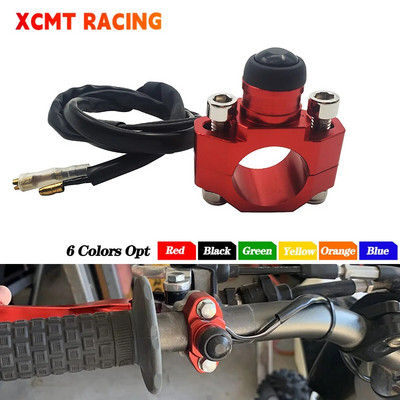 Comutator universal CNC pentru oprire a motorului pentru motocicletă, pornire, oprire, comutator momentan cu buton pentru Yamaha Kawasaki KTM Honda CRF YZF KXF RM