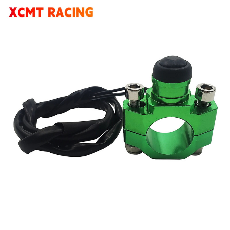 CNC universālā motocikla dzinēja apturēšanas palaišanas nogalināšanas slēdzis, īslaicīgs spiedpogas slēdzis priekš Yamaha Kawasaki KTM Honda CRF YZF KXF RM
