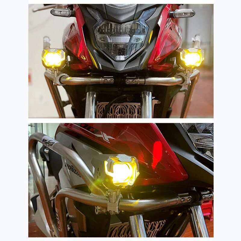 Sakausējuma motocikla stents 19–26 mm kronšteina bufera skava Papildu prožektora priekšējo lukturu stiprinājuma kronšteini caurules skavas stiprinājuma komplekts