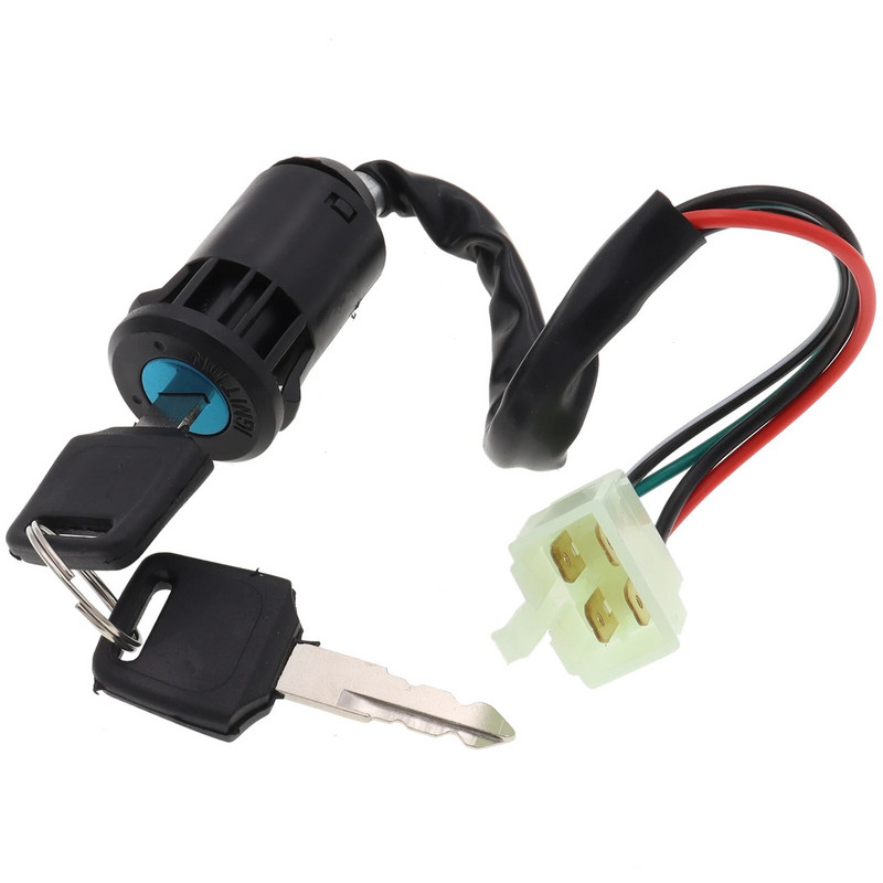 1 tk 2/4 juhtme tihvtid süüte käivituslüliti lukustusvõti ATV Go Kart rolleri mootorratta jne jaoks