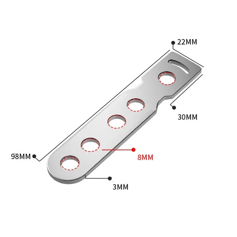 Elektriskais priekšējais lukturis, modificēts kronšteins Motocikla priekšējā riteņa šķērsstienis, 7 vārdu pagarinājuma LED prožektora atpakaļskata spogulis, fiksēts