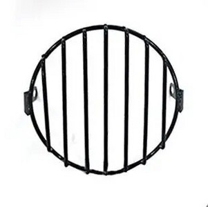 Protecție universală pentru faruri pentru motociclete, 6,5 inci, lampă pentru motociclete, capac metalic, mască de grătar cu plasă pentru Honda CG125 GN125