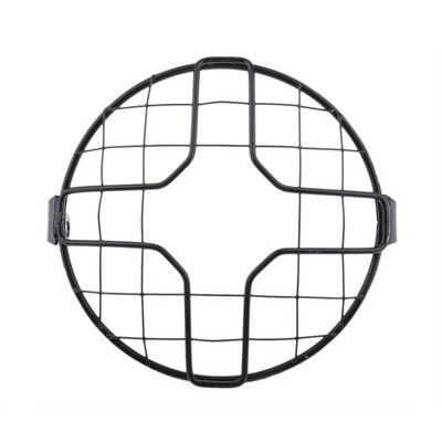 Protecție universală pentru faruri pentru motociclete, 6,5 inci, lampă pentru motociclete, capac metalic, mască de grătar cu plasă pentru Honda CG125 GN125
