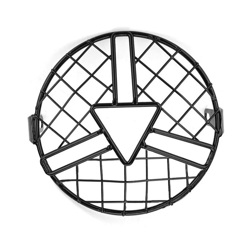 Universāls motocikla priekšējo lukturu aizsargs, 6,5 collu motocikla gaismas luktura metāla vāka tīkla grila maska priekš Honda CG125 GN125