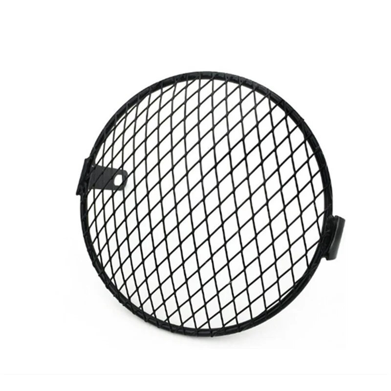 Universāls motocikla priekšējo lukturu aizsargs, 6,5 collu motocikla gaismas luktura metāla vāka tīkla grila maska priekš Honda CG125 GN125