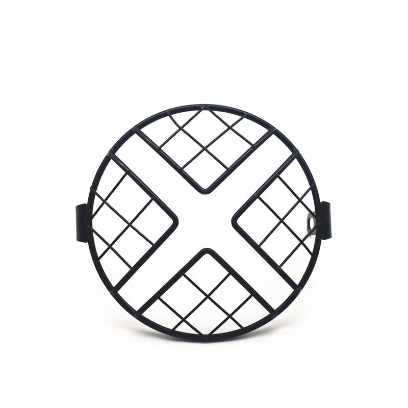 Universāls motocikla priekšējo lukturu aizsargs, 6,5 collu motocikla gaismas luktura metāla vāka tīkla grila maska priekš Honda CG125 GN125