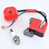 Bobină de aprindere roșie de performanță pentru 43cc 47cc 49cc Mini Quad Pocket Dirt Bike ATV Partea motorului în 2 timpi cu bujie L7T