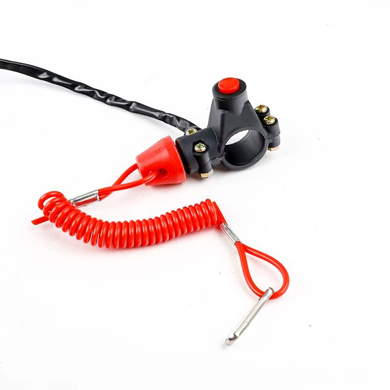 ATV mootorratta paadi kinnitusrihmaga hädaseiskamismootori lüliti surunupp tasku Mini Dirt Bike ATV Quad jaoks