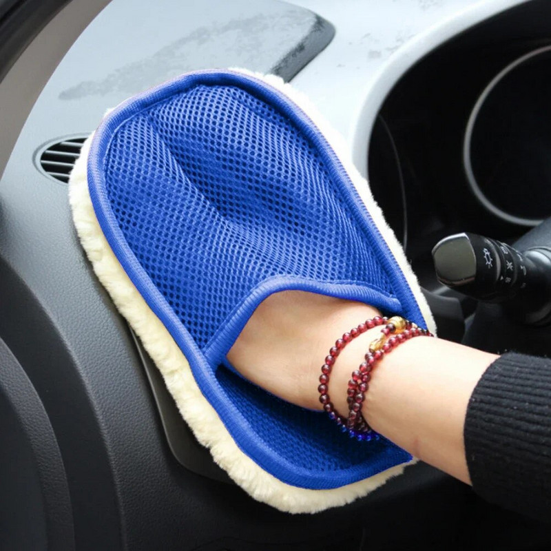 Auto Styling Pehme Villapesu Puhastuskinnas Mootorrattaharja Pesur Auto Tööriistaharjad Autopesu Kindad Puhastus Hooldus Tööriistahari