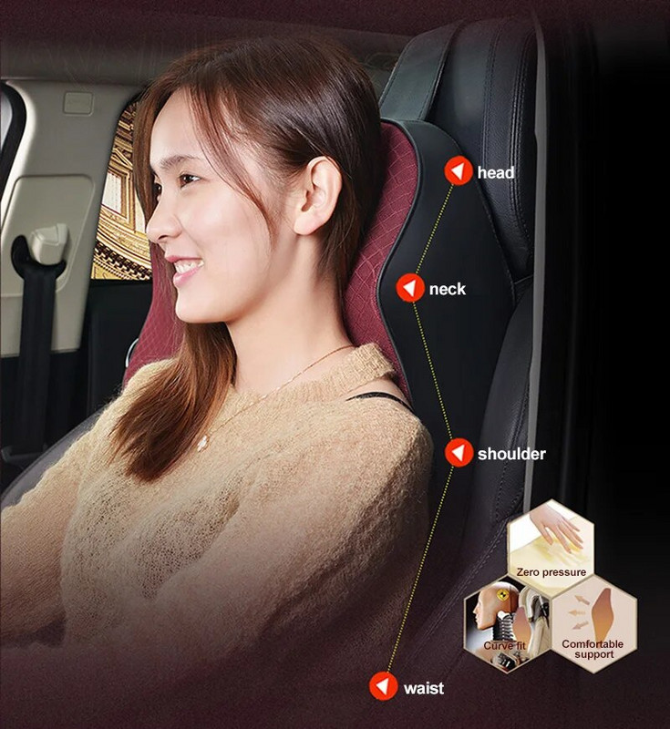 1 tk auto kaelapadja reguleeritav peatugi 3D mäluvahust padi Automaatne peatoe padi kaelatoe hoidiku komplekt, padjad