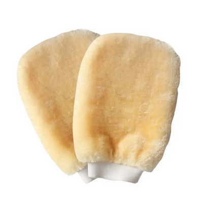 2Pc Car Wash Mitt Glove Professional Super Soft Synthetic Lambs Wool Cleaner Tool Γάντια πλυσίματος αυτοκινήτου