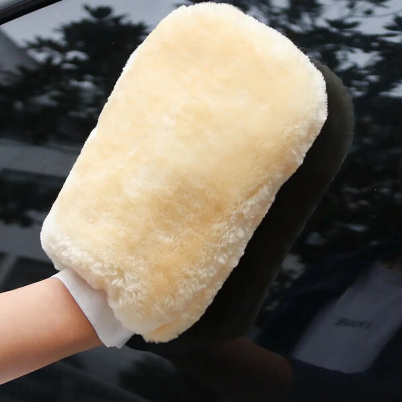 2tk Car Wash Mitt Glove Professionaalne ülipehme sünteetiline lambavilla puhastusvahend autopesukindad