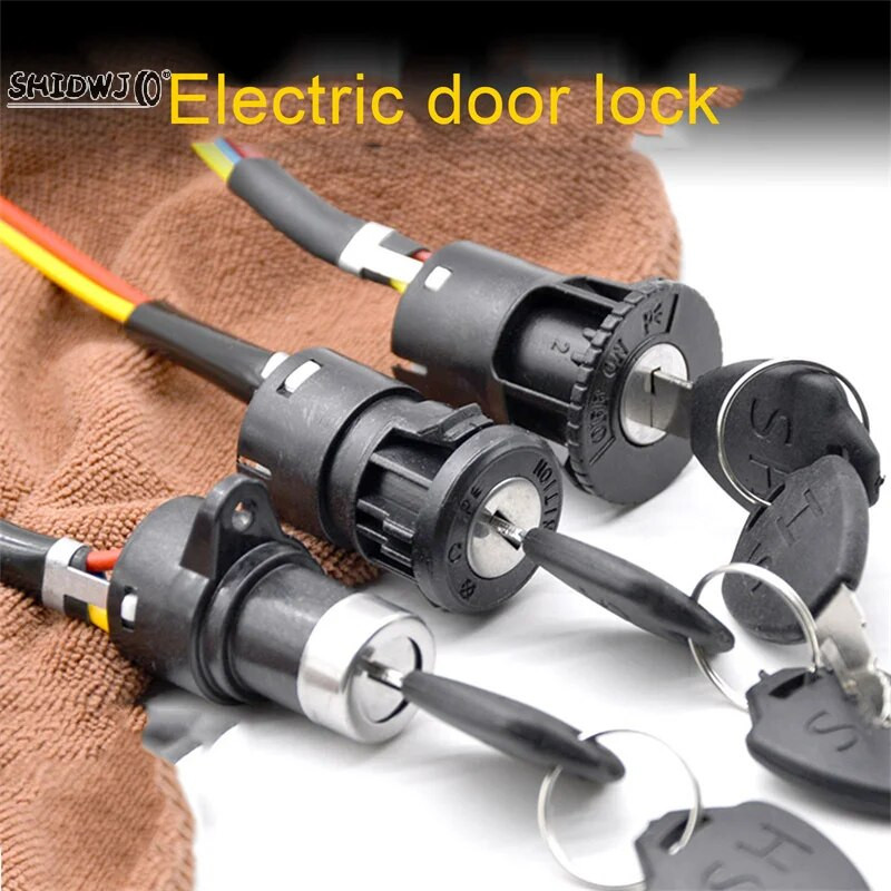 Nešiojami uždegimo jungiklio rakto maitinimo užraktas Universalios elektrinio dviračio dviračio dulkėms atsparios dviračių dalys elektriniam paspirtukui