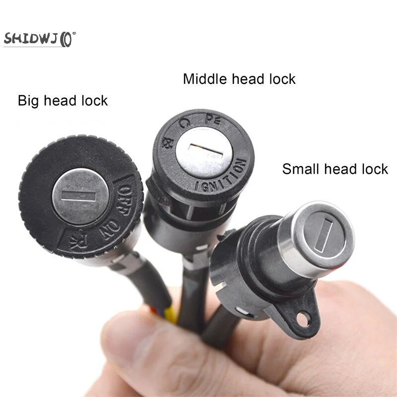 Nešiojami uždegimo jungiklio rakto maitinimo užraktas Universalios elektrinio dviračio dviračio dulkėms atsparios dviračių dalys elektriniam paspirtukui