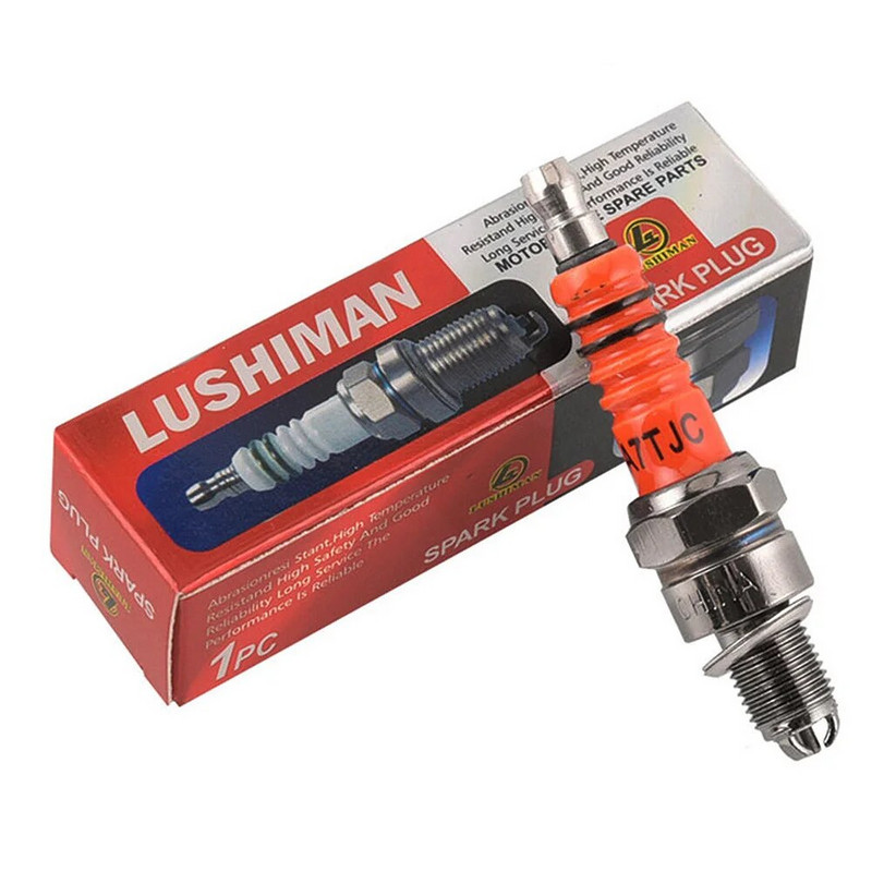 2 TK mootorratta varuosad A7TJC / D8TJCS süüteküünlad suure jõudlusega 3-elektroodiline mootorratta süüteküünal A7TC 8DTC