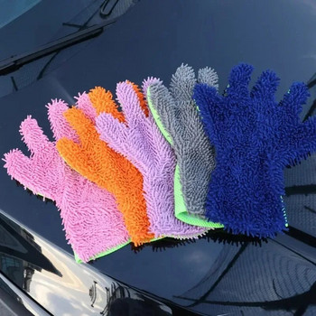Γάντια καθαρισμού αυτοκινήτου από μικροΐνες Μαλακά αντιχαρακτική αδιάβροχη φροντίδα αυτοκινήτου με λεπτομέρειες Πετσέτες Πετσέτες Αξεσουάρ πλυντηρίου αυτοκινήτων