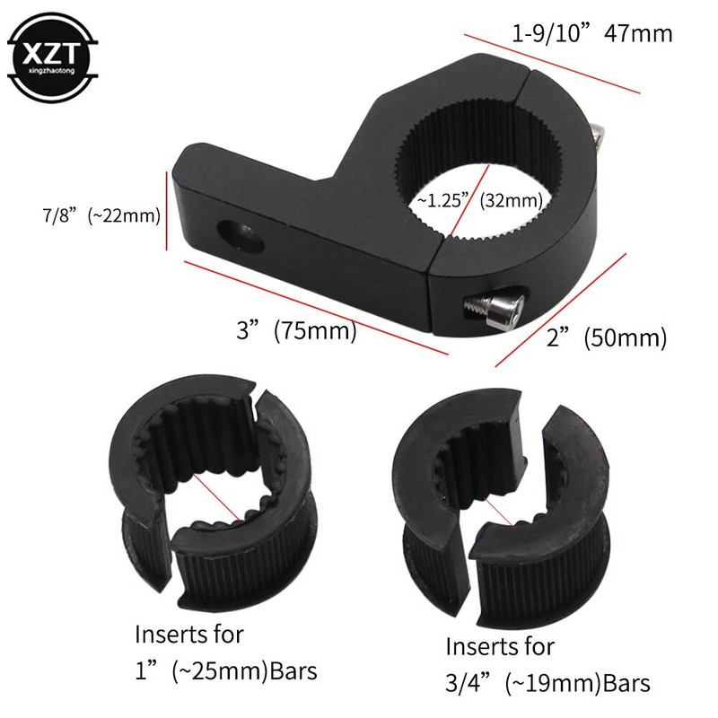Mootorratta LED-esitulede klambrid, toruklambri kinnituskomplekt mootorratta kohttulede või udutulede kinnitusega mootorratta tarvikute jaoks