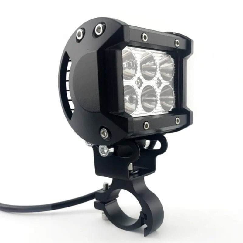 2 gab. Universālā motocikla priekšējo lukturu kronšteina caurules dakšu skavas turētāja komplekts Stūres automašīnas darba gaismas motocikla prožektora kronšteins