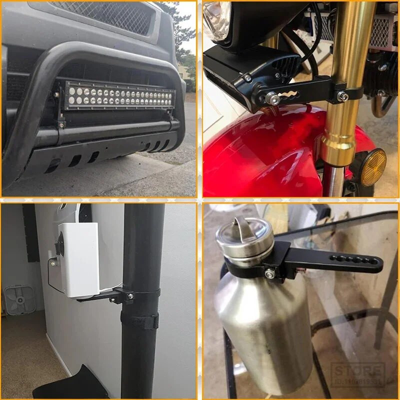 Ρυθμιζόμενος στήριγμα μοτοσικλέτας Led Spotlight στερέωσης 4X4 Offroad Bar Work Light Στήριγμα βάσης στήριξης