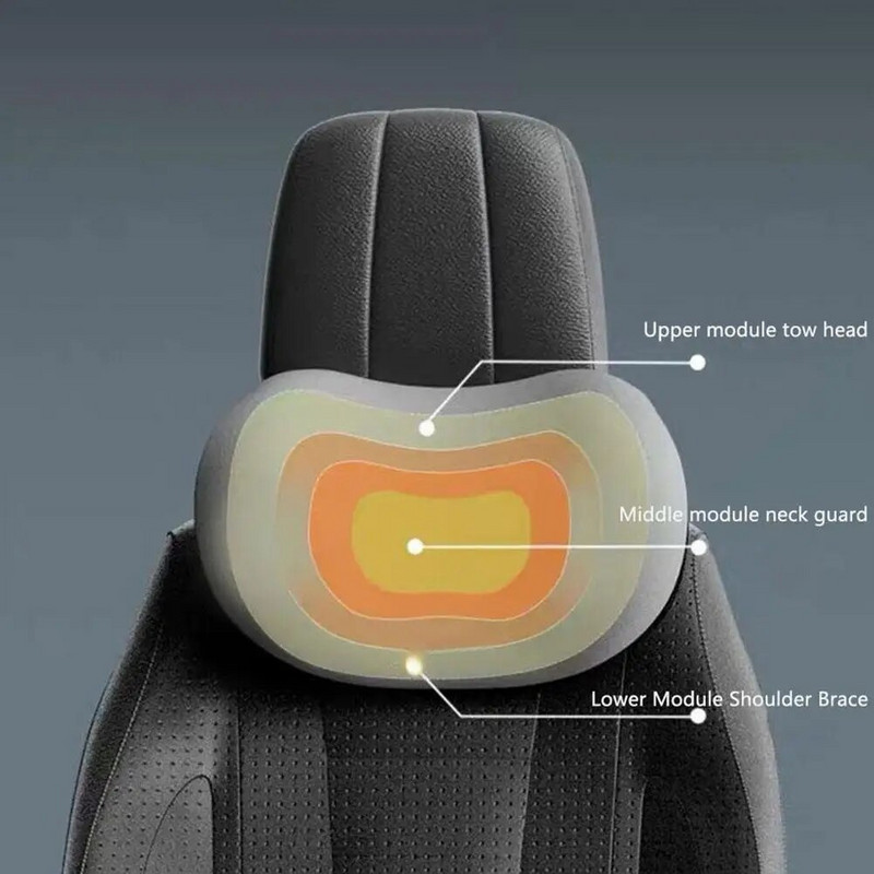 Auto peatoe kaelapadjad, padi nimmetugi, universaalne pehme mälupuuvillane hingav reisikaitse nimmeosa seljapadi
