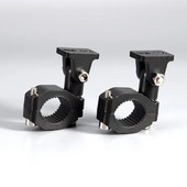 Sakausējuma motocikla stents 19–26 mm kronšteina bufera skava Papildu prožektora priekšējo lukturu stiprinājuma kronšteini caurules skavas stiprinājuma komplekts