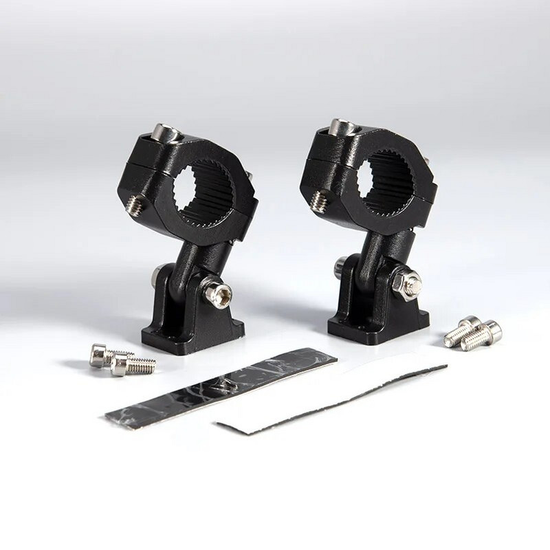 Sakausējuma motocikla stents 19–26 mm kronšteina bufera skava Papildu prožektora priekšējo lukturu stiprinājuma kronšteini caurules skavas stiprinājuma komplekts