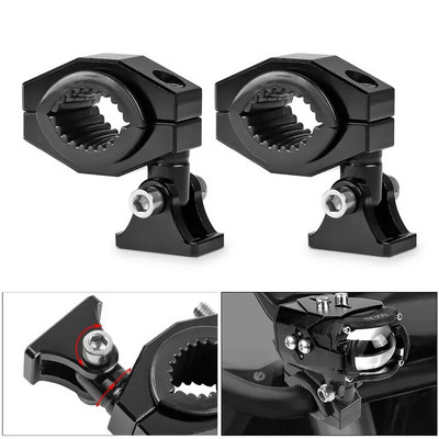 Στήριγμα προβολέα LED μοτοσικλέτας CNC 18-30mm Στήριγμα προφυλακτήρα M6 Στήριγμα για σημειακή λάμπα ομίχλης Σφιγκτήρας για Dirt Bike Car Περιστροφή 360 μοιρών