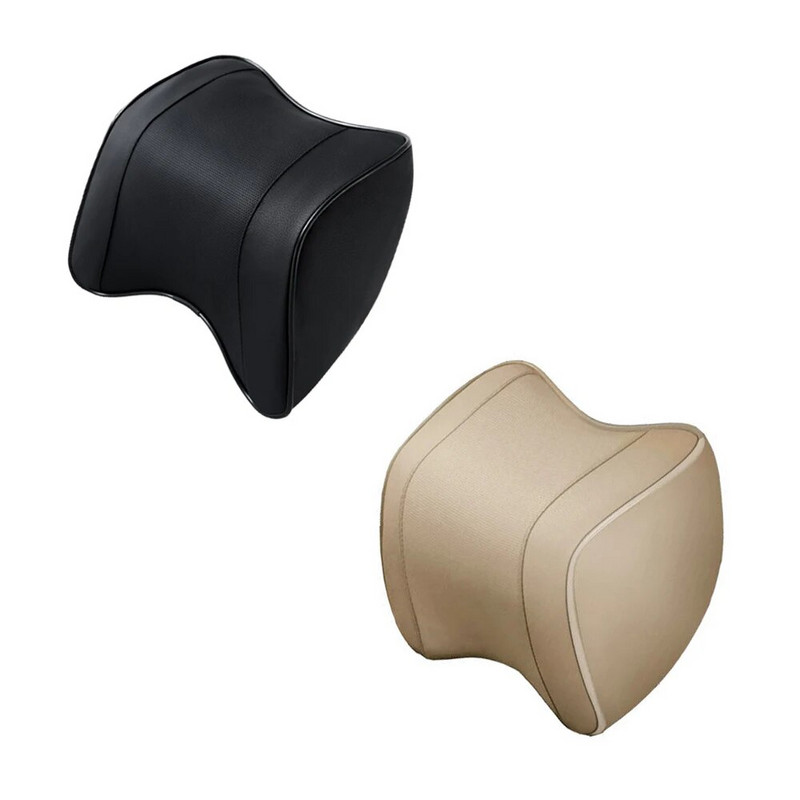 Autó fekete nyakpárna autós fejtámla párna bőr fejtámla párna autós fejtámasz párna autó bézs nyaktámasz autós kiegészítők