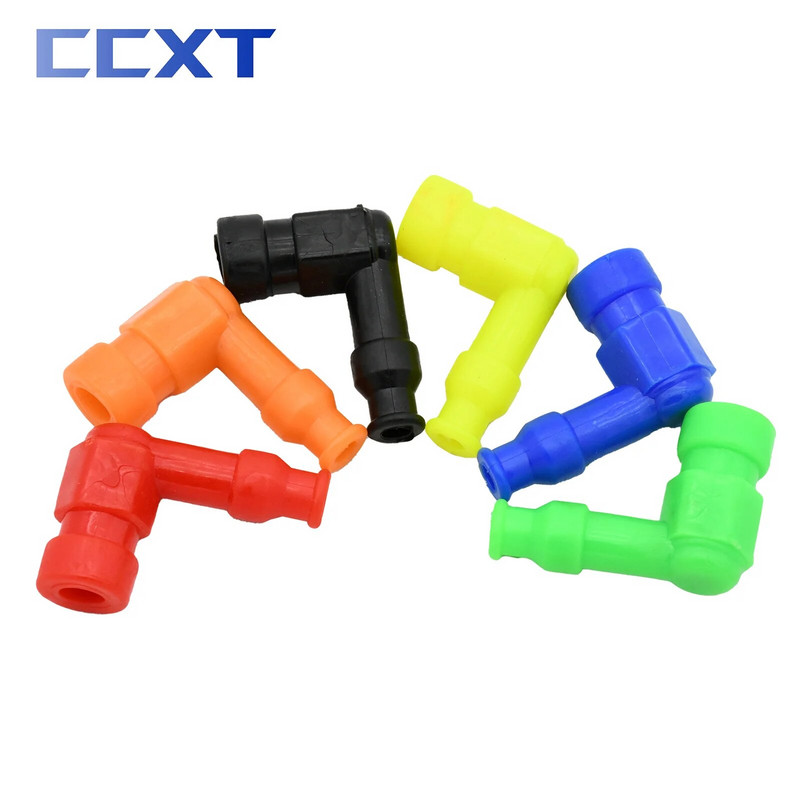 1 gab motociklu kvadracikla modificēts gumijas aizdedzes sveces augstspiediena vāciņš Honda Yamaha KTM Kawasaki Suzuki netīrumu velosipēda universālajām daļām