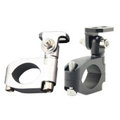 Montāžas kronšteinu komplekts LED motocikla gaismas horizontālā stieņa caurules skava Jumta spārnu turētāja priekšējo lukturu kronšteins