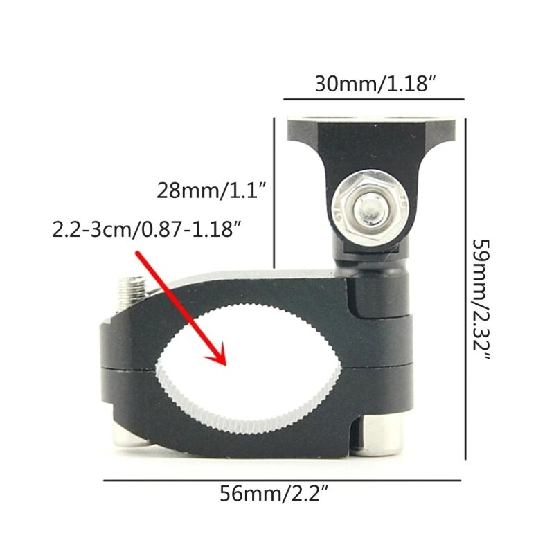 Montāžas kronšteinu komplekts LED motocikla gaismas horizontālā stieņa caurules skava Jumta spārnu turētāja priekšējo lukturu kronšteins