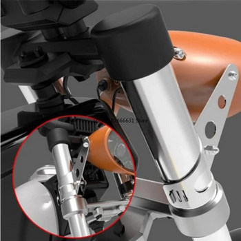 Скоба за монтиране на фарове за мотоциклети Вилка за уши Чопър Скоба за държач на фарове Регулируема стойка за вилица на двигателя 27-36 мм 38-48 мм Универсален