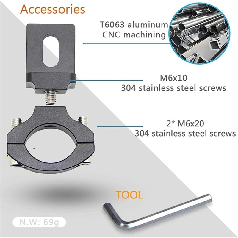 Universāla stūre 22 25 mm 7/8 collu motocikla priekšējo lukturu kronšteina prožektoru caurules skava Cafe Racer Chopper, TG81