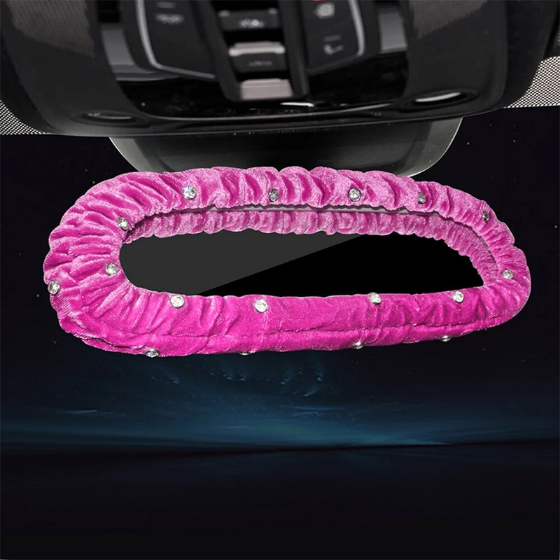 Auto teemant sisekujundus Palus auto tahavaatepeegli kate Plushie tagurduskaunistus stiil autotarvikud kingitus