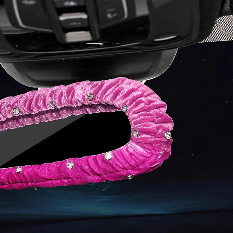 Auto teemant sisekujundus Palus auto tahavaatepeegli kate Plushie tagurduskaunistus stiil autotarvikud kingitus