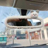 Imearmas karu auto tahavaatepeegli kate Loov peegel Multifilm tagurdamise kaunistus Naissoost tahavaatepeegli rippuv tarvik