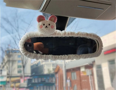 Imearmas karu auto tahavaatepeegli kate Loov peegel Multifilm tagurdamise kaunistus Naissoost tahavaatepeegli rippuv tarvik