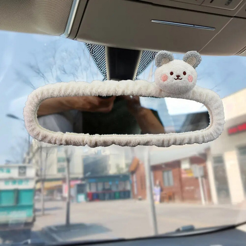 Imearmas karu auto tahavaatepeegli kate Loov peegel Multifilm tagurdamise kaunistus Naissoost tahavaatepeegli rippuv tarvik