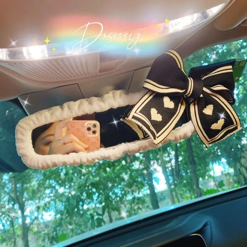 2023. aasta uus armas auto tahavaatepeeglikomplekt, multifilm vibukaru auto tagurduspeeglikomplekt, universaalne auto sisekujundus naistele