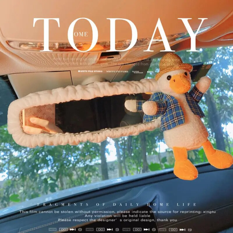 2023. aasta uus armas auto tahavaatepeeglikomplekt, multifilm vibukaru auto tagurduspeeglikomplekt, universaalne auto sisekujundus naistele