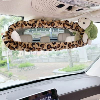 Radošs un jauks Ins automašīnu spoguļu komplekts multfilmu Dzīvnieku automašīnu atpakaļgaitas spoguļu komplekts Automašīnu rotājumi sievietēm Auto aksesuāri