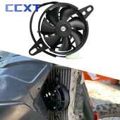 Motocikla 12V termiskā dzesēšanas ventilators Dirt Pit Bike ATV eļļas dzesētāja ūdens radiators Honda Ymaha Suzuki KTM Kawasaki universālam