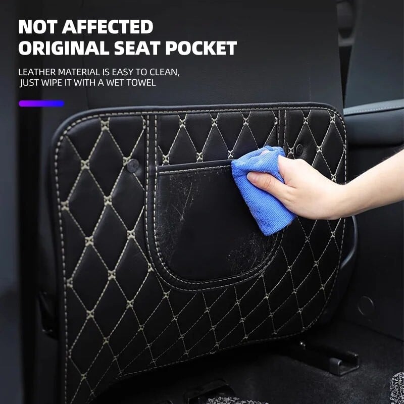 Automobilio sėdynės nugarėlė Anti Kick Pad Odiniai priedai Kia NIRO PICANTO RIO MOHAVE CARNIVAL SELTOS CARENS CERATO VENGA K5 STONIC