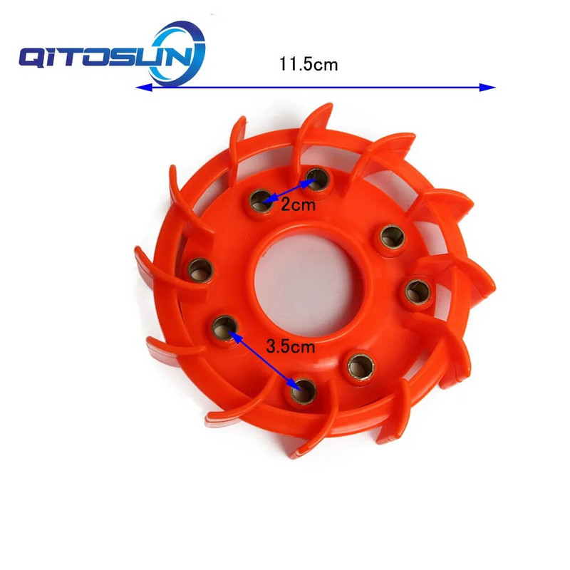 GY6 50cc 125cc 150cc augstas plūsmas veiktspējas sacīkšu dzesēšanas ventilators 139QMB 152QMI 157QMJ motorollera mopēdam ATV Go-Cart DIO ZX