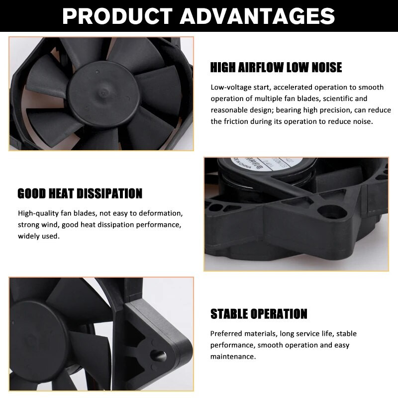 Elektriskais kvadracikla radiatora dzesēšanas ventilators Radiatora dzesēšanas ventilators priekš CRF YZF KXF RMZ KLX Quad ATV Go Kart Buggy Motocross Bezmaksas piegāde